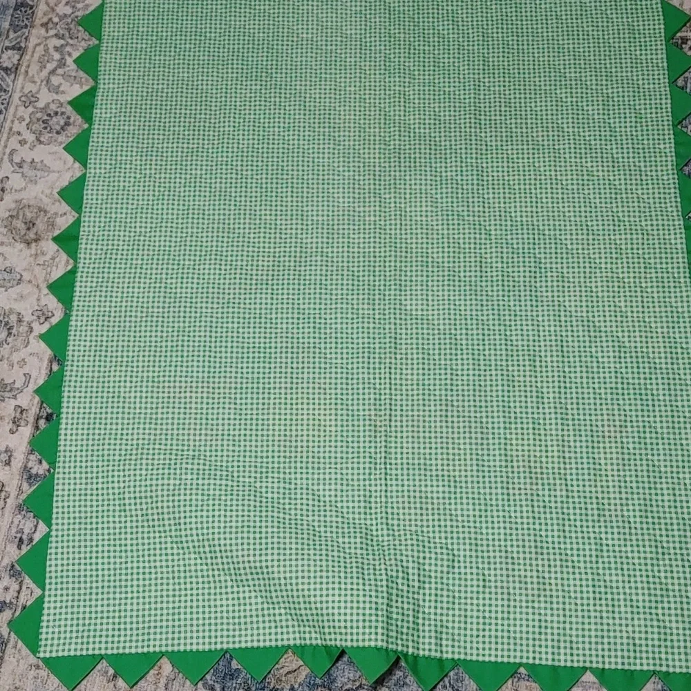 "Thats Our Baby" Quilted Baby Blanket with Train and Animals 33.5" L × 42" H - Picture 2 of 6